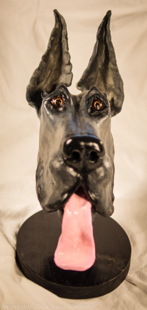 ceramic dog sculpture - great dane 4