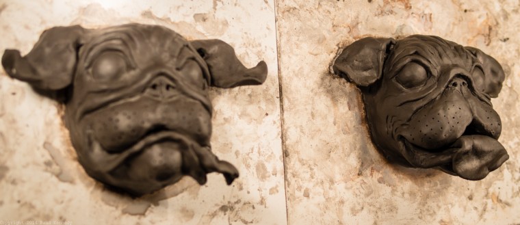ceramic dog sculpture pug 2