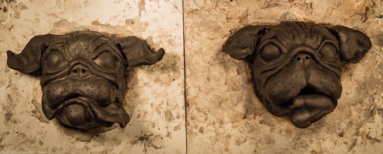 ceramic dog sculpture pug 3