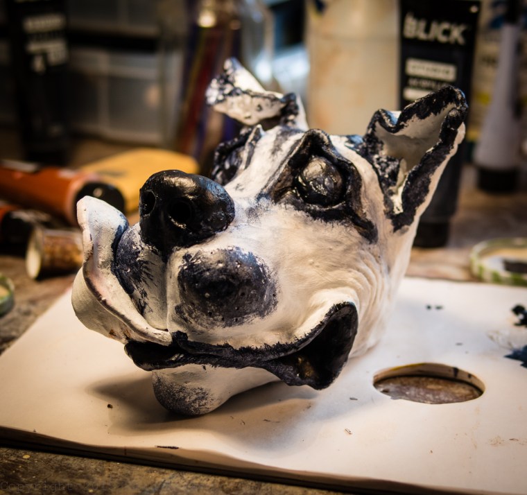 ceramic dog candle holder 4